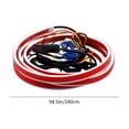 thumbnail image 3 of Nilvkv Car RGB LED Hood Light Strip 240cm APP and Wireless Remote Control Dynamic Flowing Effects, Car Accessories, 3 of 6
