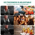 thumbnail image 6 of Dextrus Upgraded Commercial Ice Machine, 132LBS/24H Ice Maker with 33LBS Storage Bin, LCD Panel with Blue Light & Stainless Steel Scoop for Restaurant, Home, Bars, Coffee Shop(50PCS), 6 of 7