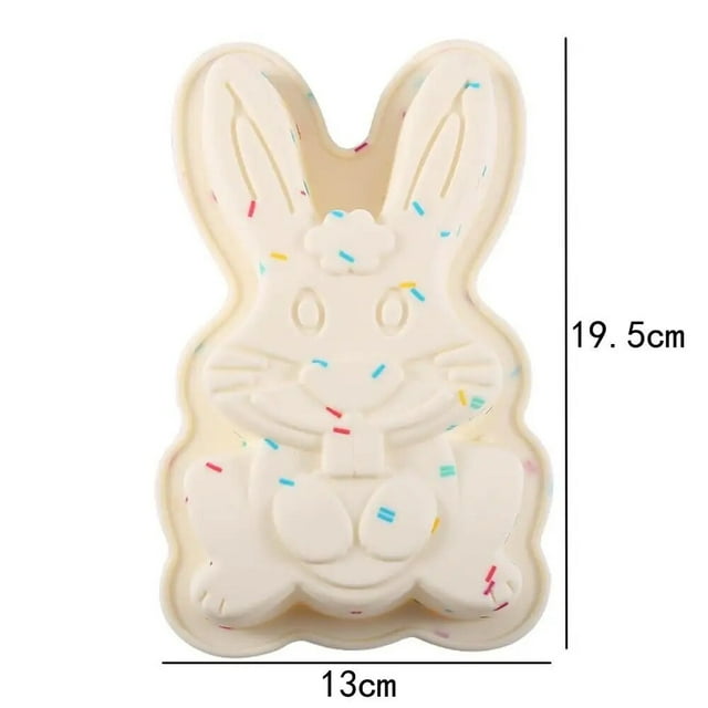 3D Easter Surprise Egg Chocolate Mold Silicone Rabbit DIY Baking Tray Pastry Fondant Mould 2023 Easter Decoration Cake Tool