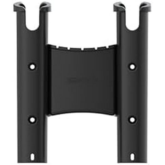 SEAFLO Universal Wall-Mounted Tube Fishing Rod Holders PP and Glass-Filled - 4-Year Warranty (Black, 2-Rod Holder, 5-Pack)