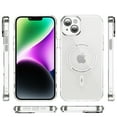 thumbnail image 2 of Dteck Trasparent Case for iPhone 15,Magnetic TPU Case Compatible with Mag Safe Shockproof Anti Yellowing Anti Slip Clear PC Cover for iPhone 15,Clear, 2 of 8