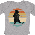 thumbnail image 4 of Inktastic Skateboard Bear Retro Sunset Boys or Girls Long Sleeve Baby Bodysuit, 4 of 5