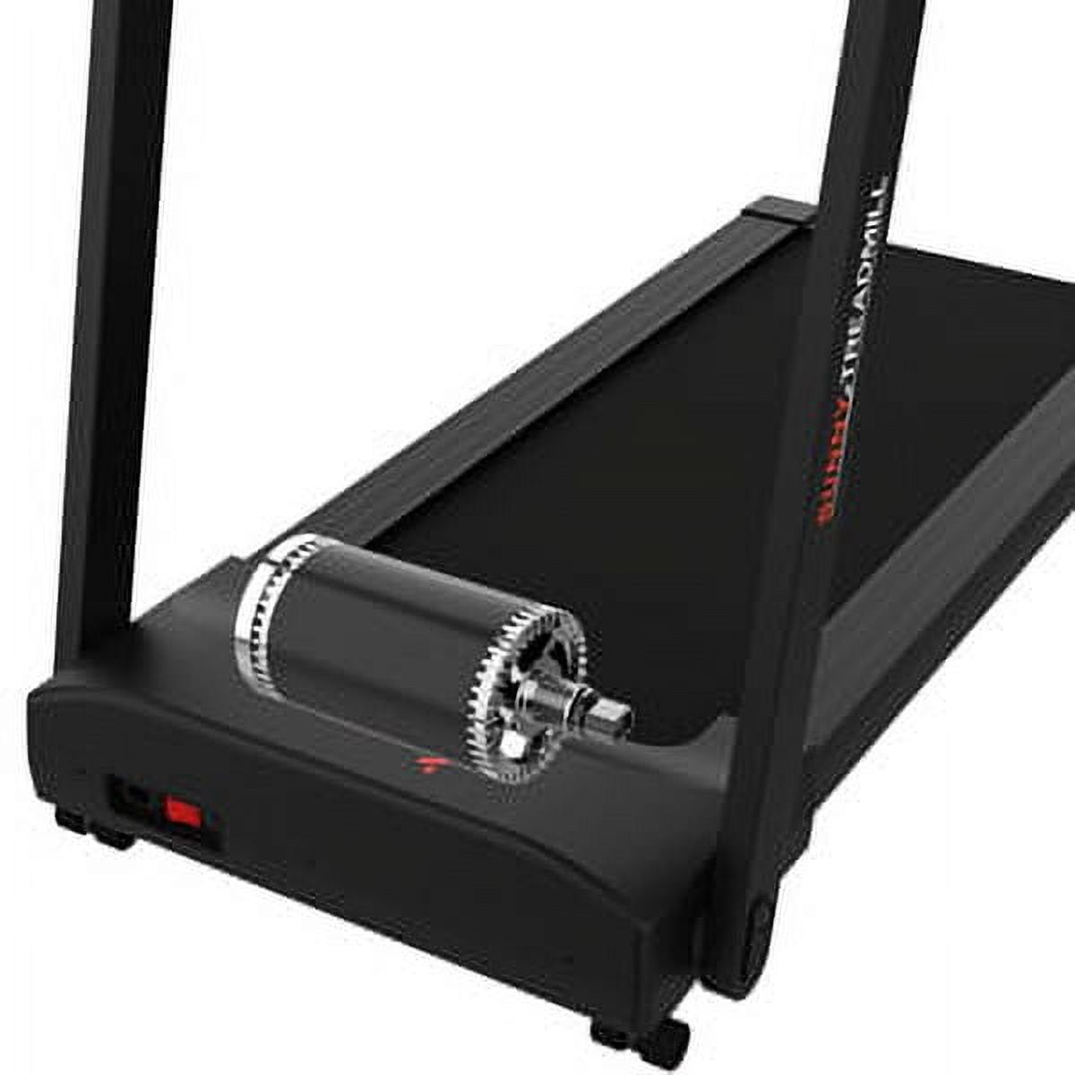 Sunny Health & Fitness Interactive Slim Folding Treadmill, Auto Incline & Free SunnyFit® App Membership– T722022