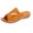 Orange, variant on VerPetridure Women's Casual Platform Qedge Heel Open Toe Plus Size Sandals And Slippers