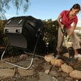 thumbnail image 3 of Lifetime Rotating Composter Bin 60058 - Tumbling Composting Bin - 80 Gallon, Black, 3 of 7