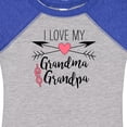 thumbnail image 4 of Inktastic I Love My Grandma and Grandpa Heart and Arrows Boys or Girls Baby Bodysuit, 4 of 5