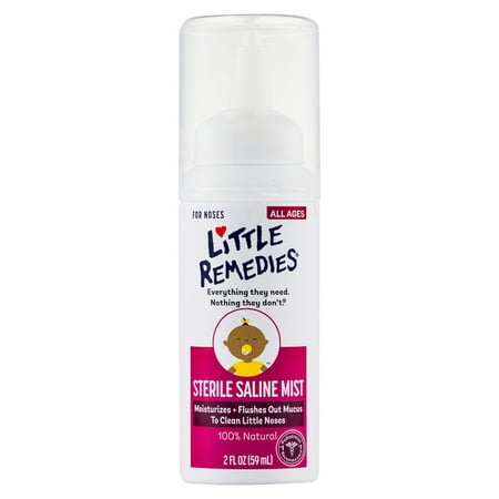 Little Remedies Sterile Saline Nasal Mist, Safe for Newborns, 2 FL (Best Remedy For Tiredness)