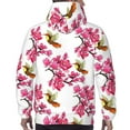 thumbnail image 5 of Hoodies for Men - Pink Magnolia Hummingbird Long Sleeve Comfrt Men'S Fashion Hoodies & Sweatshirts, Sweatshirts for Men Hoodies Pullover Clothing Clothes with Pouch, 5 of 7
