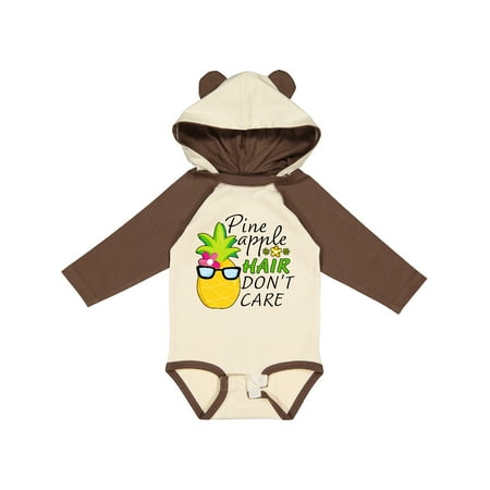 

Inktastic Pineapple Hair Dont Care Gift Baby Boy or Baby Girl Long Sleeve Bodysuit