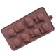 thumbnail image 3 of Diversos moldes de silicona para hacer chocolate con animales, silicona de grado alimenticio para chocolate, dulces, cubitos de hielo y golosinas para perros. 2 piezas, 3 of 4