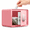 Pink, variant on Mini Safe Blue Steel Security Box with Keypad and Key Lock