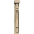 thumbnail image 2 of Ekena Millwork 4"W x 16"D x 28"H Merced Block Rough Sawn Bracket w/ Offset Brace, Douglas Fir, 2 of 25