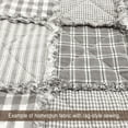 thumbnail image 2 of JCS Magnolia Gray 2 Plaid Homespun Cotton Fabric Sold by the Yard, 2 of 3