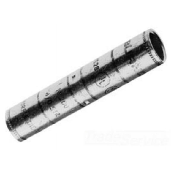 Burndy Long-Barrel Splice,3/0 AWG Wire Gauge YS27