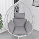 thumbnail image 2 of Cojines de silla colgante de ratán, cesta colgante de jardín, asiento de Silla, respaldo de silla de huevo colgante, columpio Fivean unisex, 2 of 2