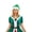 Green, variant on Adult Kids Short Plush Christmas Hat Thicken Assorted Colors Santa Claus Cap for Christmas New Year Party Holiday Gifts