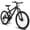 Black, variant on 26" Mountain Bike for Adults,Shimano 21 Speed Mountain Trail Bike with Full-Suspension Fork,Black