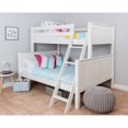 Nui & Kids Twin Over Full Wood Bunk Bed, White