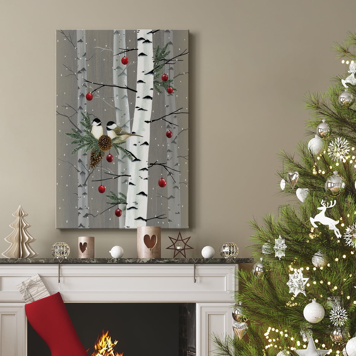 Birch Birds II- Gallery Wrapped Canvas
