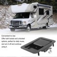 thumbnail image 4 of Rv Toolbox Handle Latch 140 X 108mm Trailer Camper Truck Built In Door Lock Toolbox Handle Black, 4 of 5