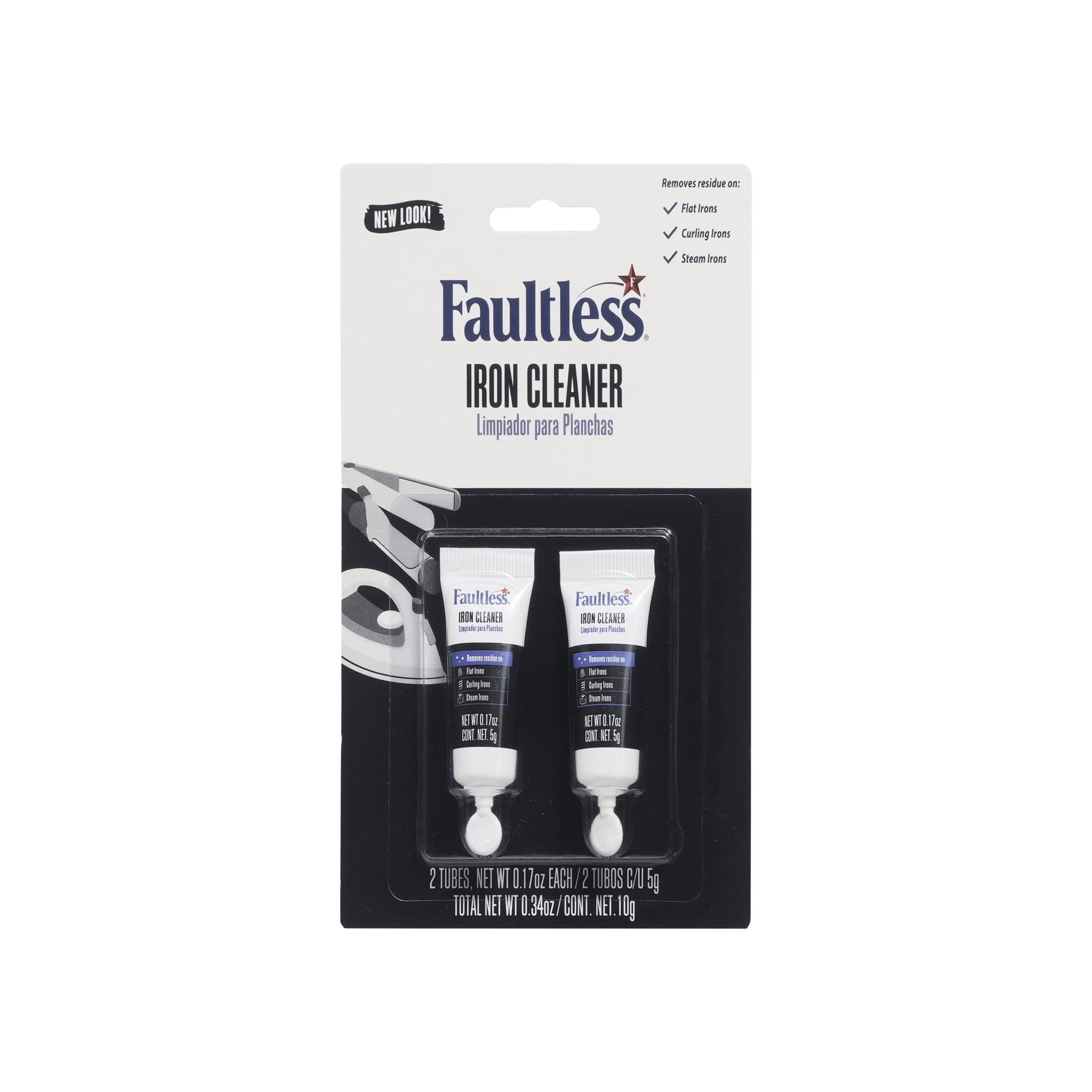 (6 pack) Faultless Hot Iron Cleaner for All Sole Plates - Removes Build-Up & Restores Glide, 2 Count