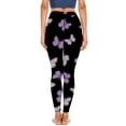thumbnail image 3 of Ayolanni Workout&nbsp;Pants Fashion Casual Women Butterfly Printed Gradient Span Ladies High Waist Wide Leg Trousers Yoga Pants Long Pants, 3 of 4