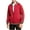 Red, variant on WREESH Fashion Winter Jacket Men'S Solid Color Design with Zippered Pockets and Long Sleeved Hooded Casual Jacket Black