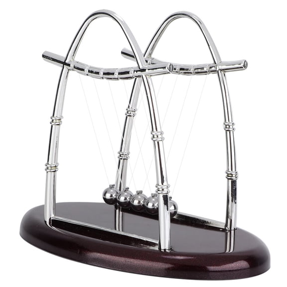 Suodoka Educational Newton's Cradle Balance Balls Science Physics Pendulum Desktop Decor for Office Home, Small (7.09 x 4.33 x 5.51 inches / 18 x 11 x 14 cm)