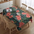 thumbnail image 2 of Pioneer Flower Floral Print Pattern Rectangle Tablecloth 60"x84",Waterproof Polyester Rectangle Table Cloth, Wipeable Spillproof Polyester Tablecloth for Dining, Camping, Indoor and Outdoor, 2 of 5