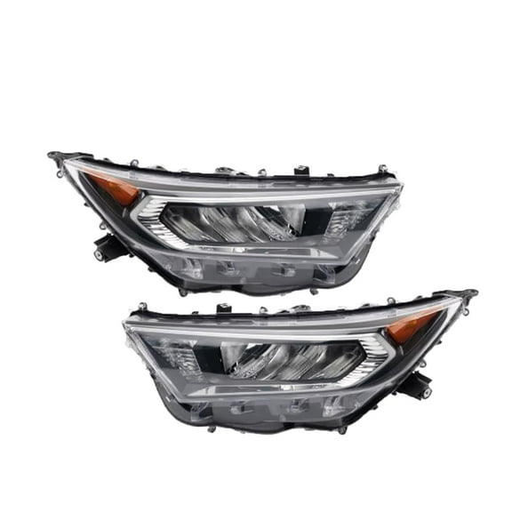EPIC LIGHTING OE Style Halogen Headlights Assembly Replacement for TOYOTA 19-22 RAV4 LE JAPAN-BUILT [ TO2518200 TO2519200 8117042822 8113042822 ] Pair