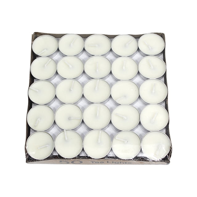 Pack Of 50, Citronella Scented Tea Light, Scented Candle Against Insect, Insect Candle Scented Light