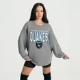 thumbnail image 3 of Women's Gameday Couture  Gray San Jose Earthquakes Oversized Pure Motion Corded Sweatshirt, 3 of 7