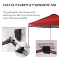 thumbnail image 5 of CROWN SHADES 10x10 Pop Up Canopy Patented Center Lock One Push Instant Outdoor Canopy Tent Red, 5 of 8