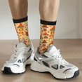thumbnail image 6 of Fotbe Autumn Gnomes Pattern Long Socks for Men & Women – Breathable & Stretchy Compression Socks, Ideal for Running, Travel, and Everyday Wear Size 5-11, 6 of 6
