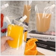 thumbnail image 5 of Miangastore 50 Clear Drink Pouches with Straws - 250ml, 5 of 5