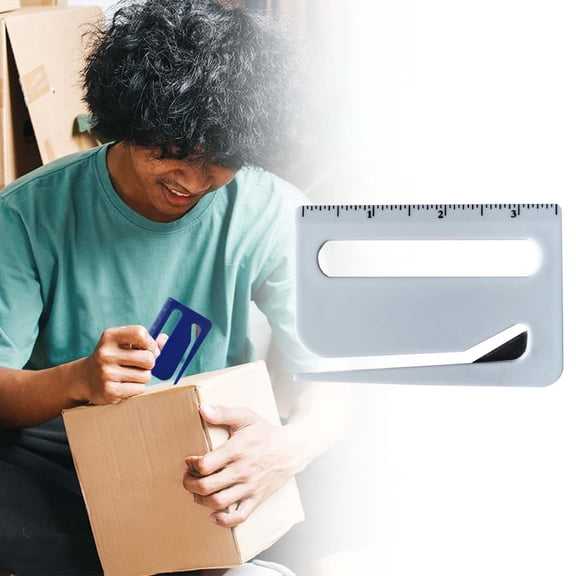 2025 Upgrade Envelope Slitter Mail Letter Package Opener Cutter Tool with Pointed End and Scale for Wrapping Paper Precision Cutting