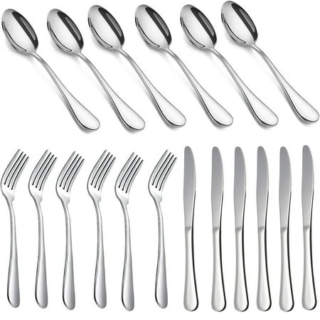 

Stainless Steel Utensils 3-Piece Forged Stainless Steel Flatware Set Service for 1