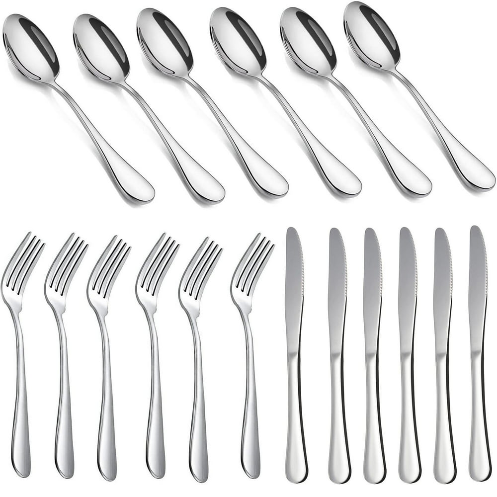 Flatware Set, Extra Heavy 18-0 Stainless Steel Classic Old-Fashioned 18/0 Stainless Steel Utensils
