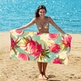thumbnail image 4 of Wzzjkit 2-in-1 Beach Towel Oversized Towel Fine Fibre Towel Transforms Into A Storage Backpack, 4 of 6