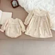 thumbnail image 3 of Spring Autumn Baby Clothes Infant Girls Floral Embroidered Bodysuit Children's Long Sleeve Princess Dress Korean Sisters Dress, 3 of 6