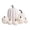 A002- White, variant on Pink Pumpkin Decor, Pink Halloween Decorations, Farmhouse Fall Style Artificial Pumpkins, for Indoor Home Kitchen Display, Pink Table Decor, Fall Table Centerpieces, Suitable for