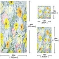 thumbnail image 3 of GZHJMY Colorful Flowers Towel Set of 3, Ultra Soft and Absorbent Bathroom Towels for Bathroom Sports Swim Spa Beach (1 Bath Towel, 1 Hand Towel & 1 Washcloth), 3 of 7