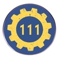 thumbnail image 1 of Brooch Vault 111, aleación retro en azul y amarillo, 1 of 3