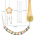thumbnail image 2 of 7 Pcs Chicken Toys for Coop, Chicken Xylophone, Swing Set, Mirror Toy, Flexible Ladder, Vegetable String Bag and Hanging Feeder, 2 of 6