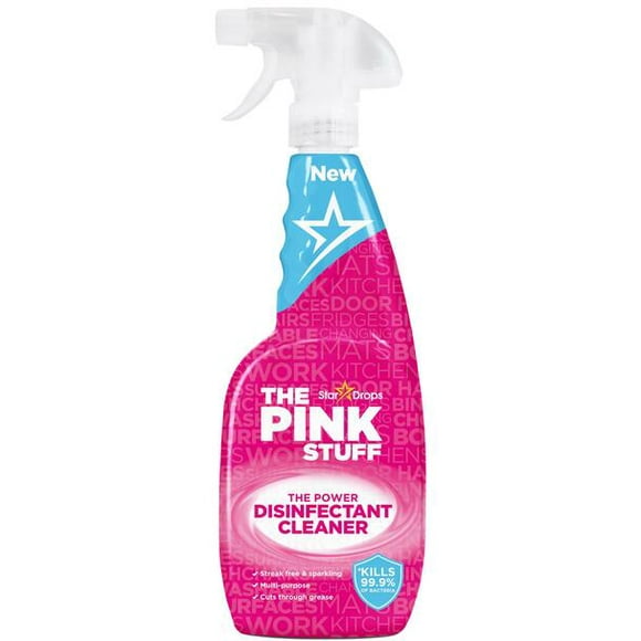 Stardrops The Pink Stuff Power Disinfectant Cleaner, Cuts Through Grease - 750ml