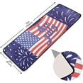 thumbnail image 2 of Dreamtimes American Flag Firework Hallway Runner Rug 2'x6' Kitchen Rug with Rubber Backing 4th of July Non Slip Entryway Rug Runner Washable Soft Area Rug for Hallway Bedroom Kitchen Decor, 2 of 6