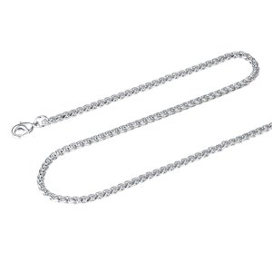 FOCALOOK Wheat Chain Necklace, 316L Stainless Steel