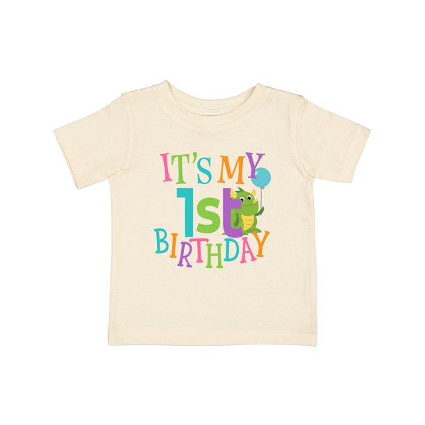 Inktastic Cute First Birthday Monster 1 Year Old Gift Baby Boy or Baby