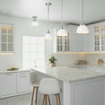 thumbnail image 3 of Design House Savannah Farmhouse 1-Light Semi-Flush Mount Ceiling Light, White/Polished Chrome, 3 of 18