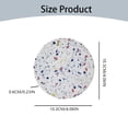 thumbnail image 3 of XKHZJL Coasters for Drinks, Terrazzo Marble Absorbent Ceramic Coasters,Cute Funny Table Drinks Coasters Tabletop Protection Mat,Table Home Decor,4 Inches, 3 of 9